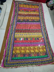 Full mirror work dupatta