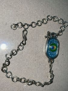 Unisex Krishna/Peacock-feathered chain