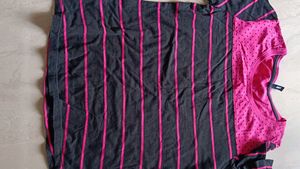 Pink And Black Tishirt