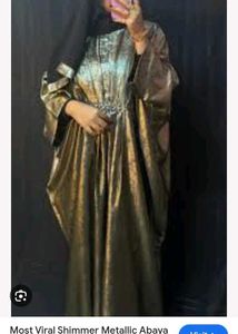 Metallic Shimmer Abaya