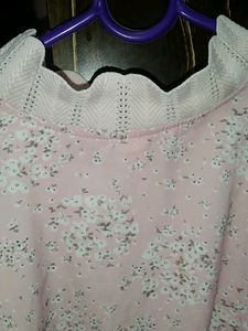 Crop Top, Zoya, Size 30, Baby Pink Colour