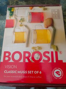 Brosil TEA ☕ CUPS☕...6pc Microwave Able...New Pac
