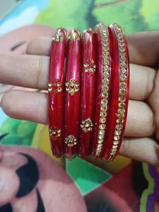 Red Bangles, 2 Bracelet Etc....