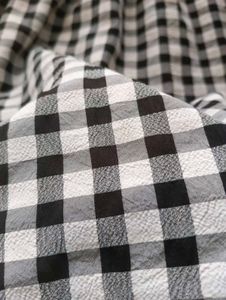 Gingham Puff Sleeve Dress