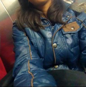 Blue 🧥Jacket With Fur