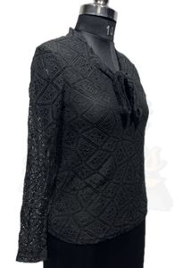 Elegant Black Lace Top