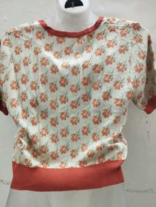 Floral Knit Cardigan Top