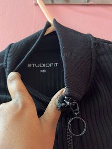 Xs size- Black Cropped Jacket