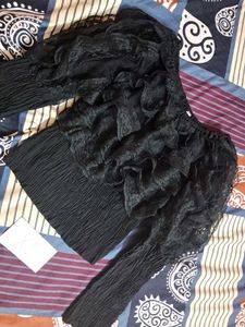 Net Lace Designer Crop Top