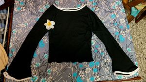 Black Long Sleeve Top