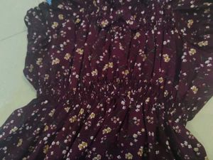 Floral Maxi Dress With Capri