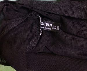 DROOPEDonly today🛑SHEIN Black Mesh Top🌸