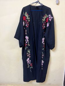 Floral Embroidered Kimono