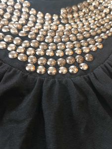 Black Embellished Top