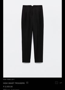 Zara Black Formal/casual Trouser