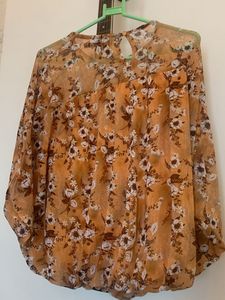 Floral Sheer Blouse