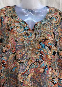 I. Paisley Print Dress