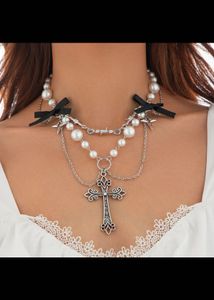 Pearl Cross Necklace