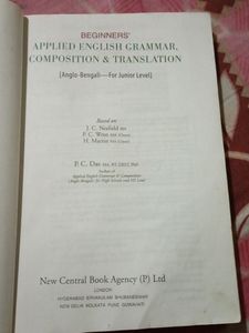 P.C DAS BEGINNERS APPLIED ENGLISH GRAMMAR
