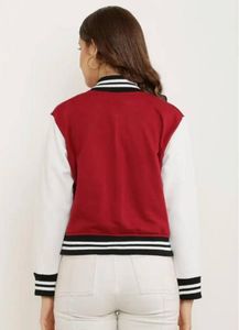 Red &amp; White Varsity Jacket