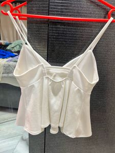 White V-Neck Cami Top