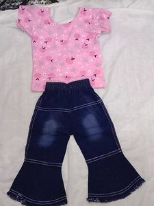 New Baby Girl Top and Jeans Set