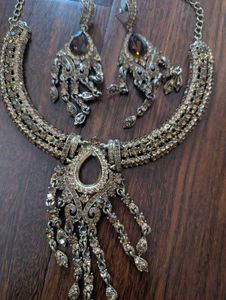 Brown gem jewellery Set