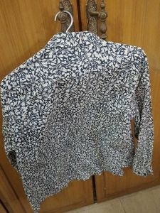 Floral Print Button-Down Top