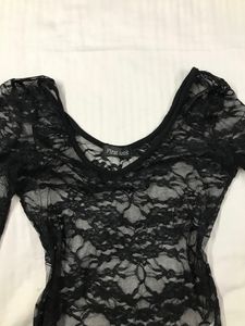 Beautiful Black Sheer Bodysuit for Bust 32/34