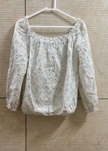 White Eyelet Blouse