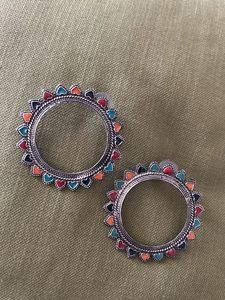 Boho Heart Hoop Earrings