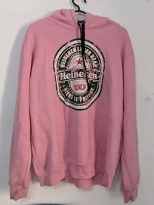 Oversized Pink Colour Hoodie