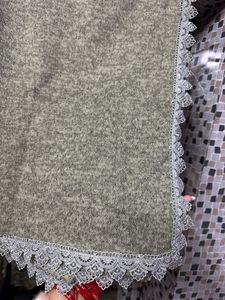 Woollen Green Suit With Shawl