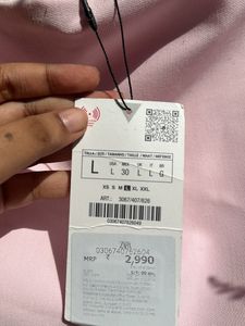 Zara Baby Pink Skort Mid Rise