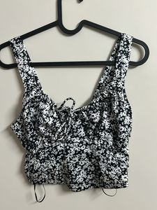 Floral Print Crop Top