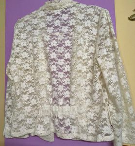 Lace Open Front Cardigan