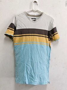 Striped V-Neck Tee