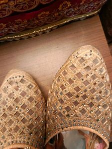 Gold Embellished Flats