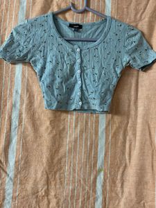 Blue Cute Top