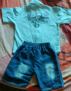 Kids Shirt And Jeans Trouser