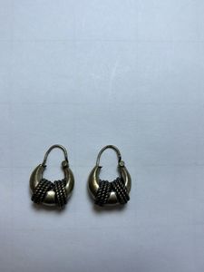 Oxidised Hoops