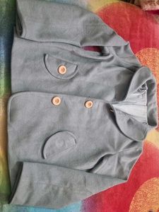 Cute Blue Button-Up Jacket