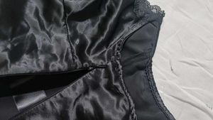 h&amp;m Black Lace Trim Cami Top