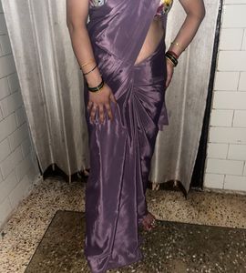 Silky Purple Saree
