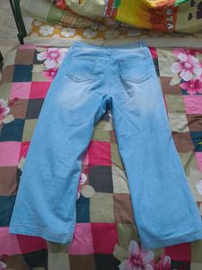 Wide Leg Denim Jeans