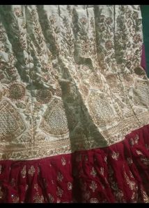 Elegant Embroidered Lehenga With Velvet Border