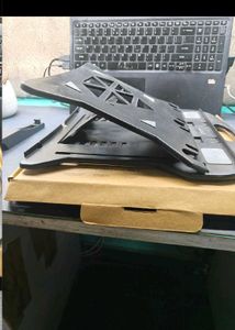 Laptop stand with phone/tablet holder