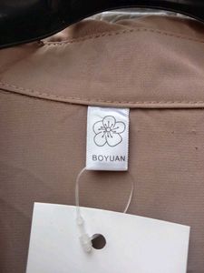 New with tag Pinterest Elegant Beige Button-Down S