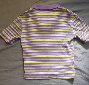 Ribbed Polo tshirt