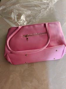 Pink Quilted Handbag